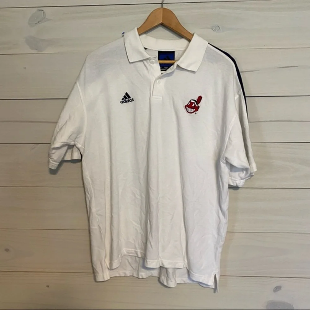 ADIDAS vintage Cleveland Indians polo sz M